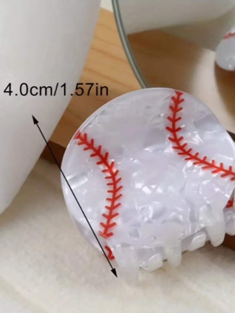 Baseball Hair Claw Clip (BRAND-NEW & SO CUTE!)
